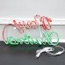 FixtureDisplays® Merry Christmas LED Rope Light, 110V 7 Watts, with Detachable Wire Frame 23